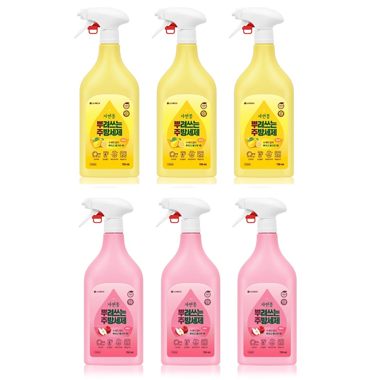 자연퐁뿌려쓰는주방세제750ml x 3 자연퐁뿌려쓰는주방세제750ml x 3