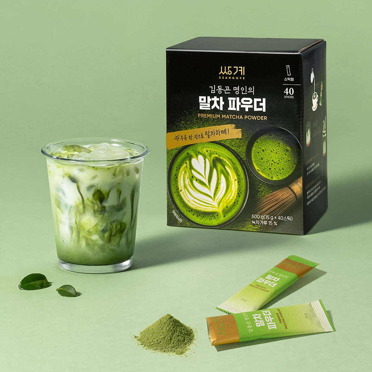 쌍계 김동곤 명인의 말차파우더 15g x 40 쌍계 김동곤 명인의 말차파우더 15g x 40