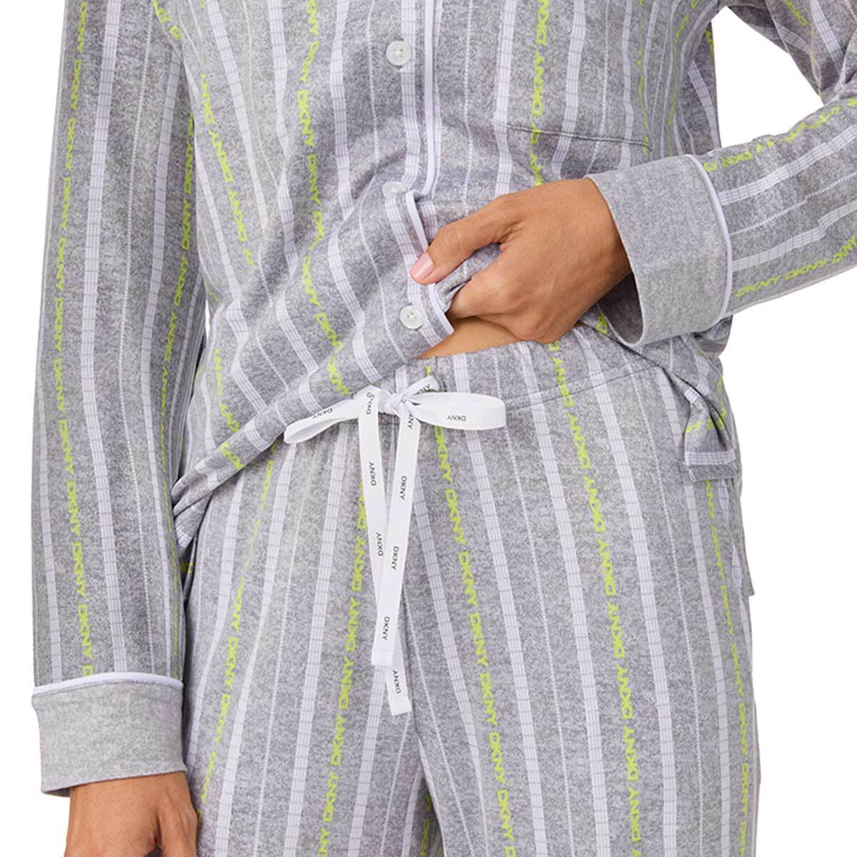 DKNY 여성 소프트 코지 파자마 세트 - 그레이