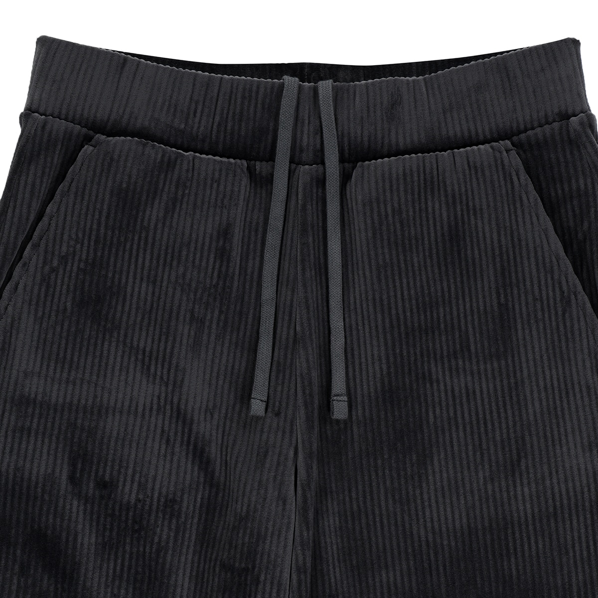 게스 여성 벨루어 코듀로이 바지 - 다크 그레이, L 게스 여성 벨루어 코듀로이 바지 - 다크 그레이, L