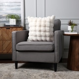 House & Home 인조 퍼 데코 쿠션 50x50cm - 크림 House & Home 인조 퍼 데코 쿠션 50x50cm - 크림