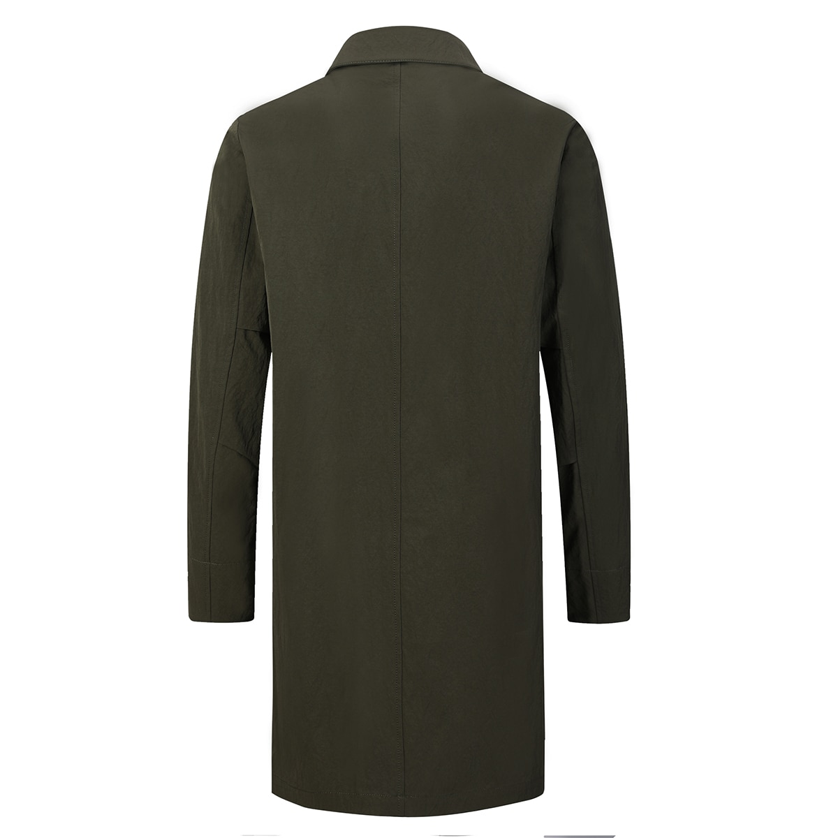 브렌우드 남성 오버핏 트렌치코트 - 카키, L