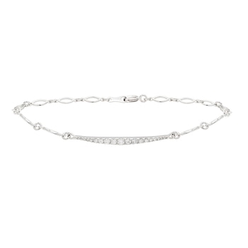 클라베드제이 14K 골드 0.41ctw 다이아몬드 팔찌 트리나