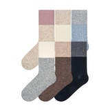 싹스탑 여성 램스울 양말 6족 - 블록1 싹스탑 여성 램스울 양말 6족 - 블록1