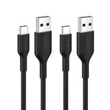 벨킨 USB-A to C 충전 케이블 1m x 2PK - 블랙