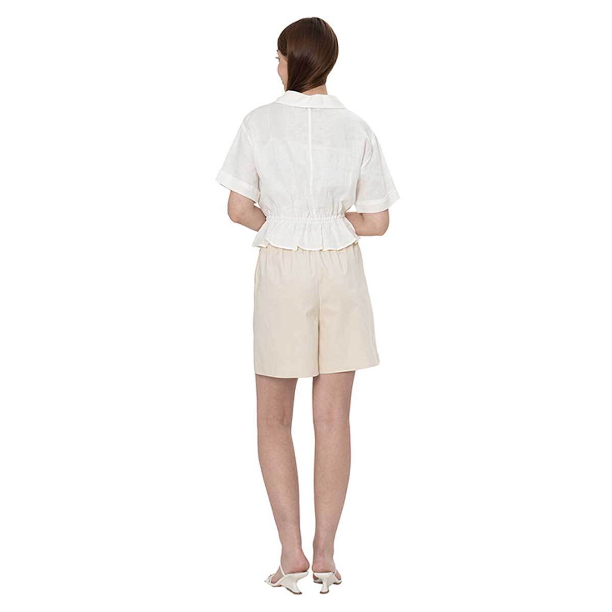 비지트 인 뉴욕 여성 반바지 - 라이트 베이지, XL