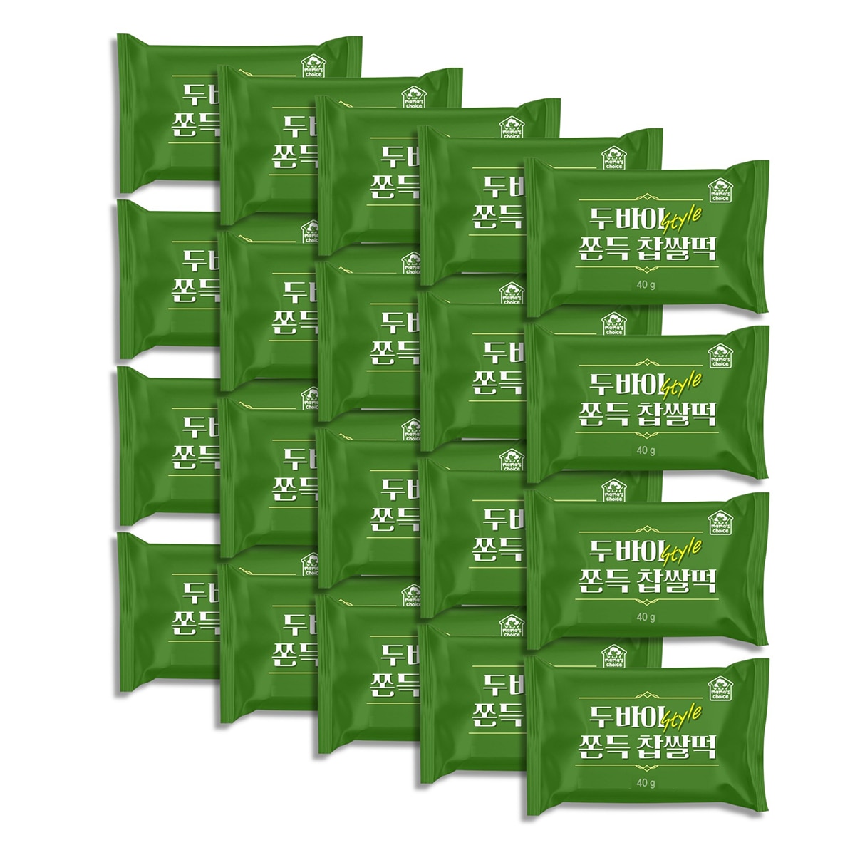 두바이 스타일 쫀득 찹쌀떡 40g x 10 x 2