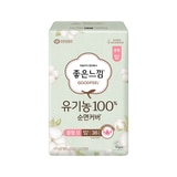 좋은느낌 유기농100%순면 울트라슬림 소32x5/중36x4 - 중형