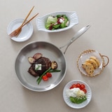 쿠치나레 통 5중 스테인리스 엠보 프라이팬 28cm