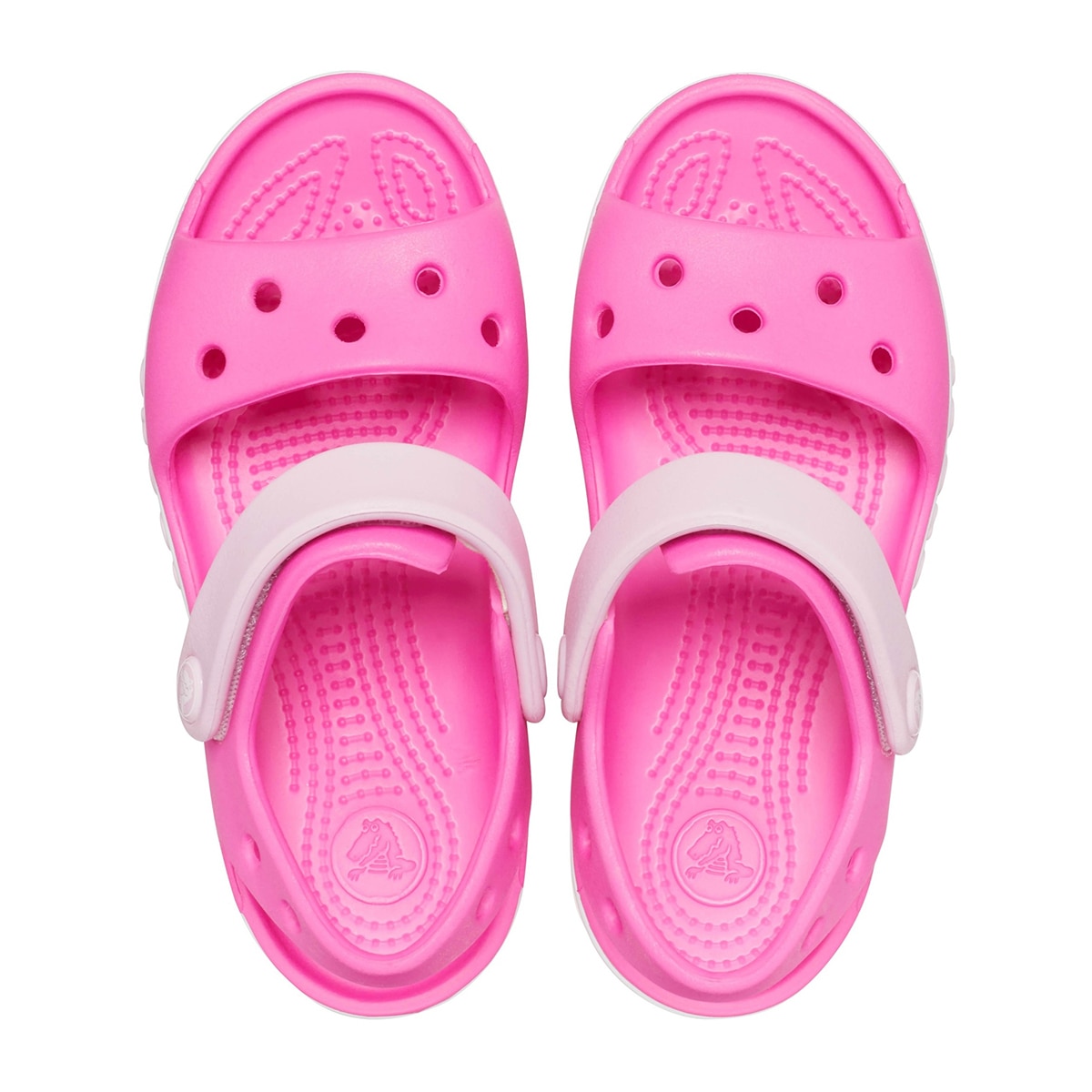 크록스 아동 바야밴드 샌들 - 일렉트릭 핑크, J3(220mm)