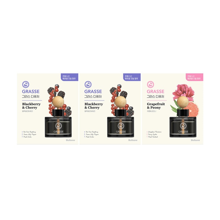 불스원 그라스 차량용 디퓨저 105ml 3개 불스원 그라스 차량용 디퓨저 105ml 3개