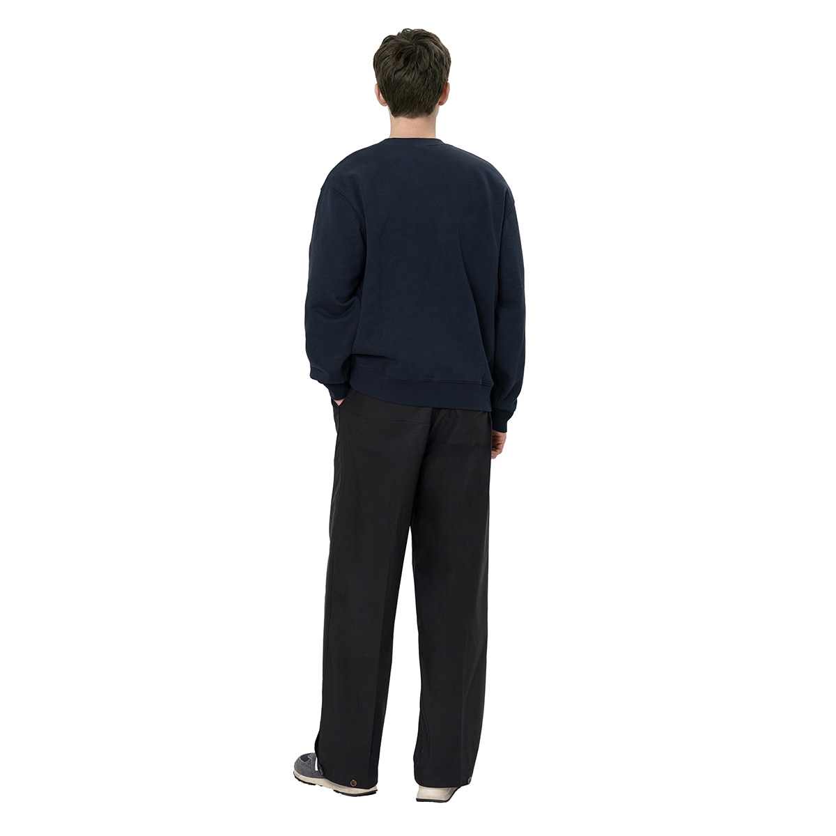 UCLA 성인 긴소매 로고 맨투맨 - 네이비