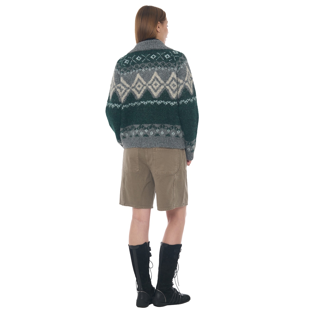 비지트 인 뉴욕 여성 집업 가디건 - 그린