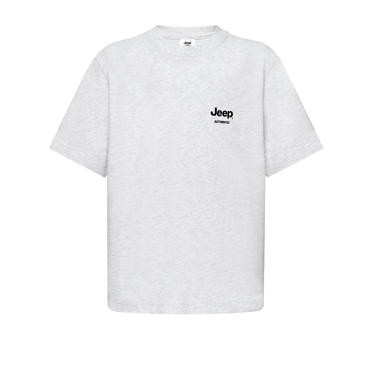 Jeep 키즈 반소매 로고 티셔츠 - 라이트멜란지그레이