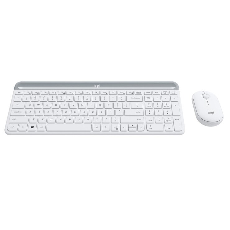 Logitech 무선 슬림 키보드 마우스 세트 - 퓨어 화이트 Logitech 무선 슬림 키보드 마우스 세트 - 퓨어 화이트