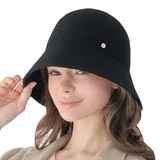 안드레아 바나 여성 울모자 - 블랙