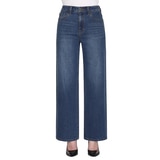 게스 여성 와이드핏 청바지 - 다크 블루