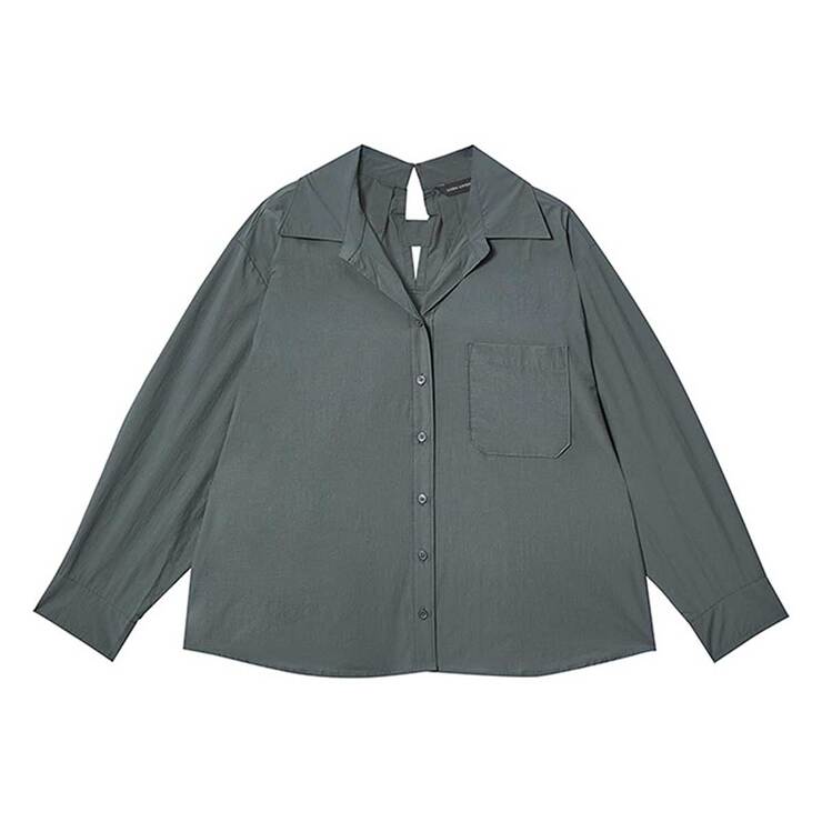 코데즈 컴바인 여성 루즈핏 셔츠 - 카키, S/M