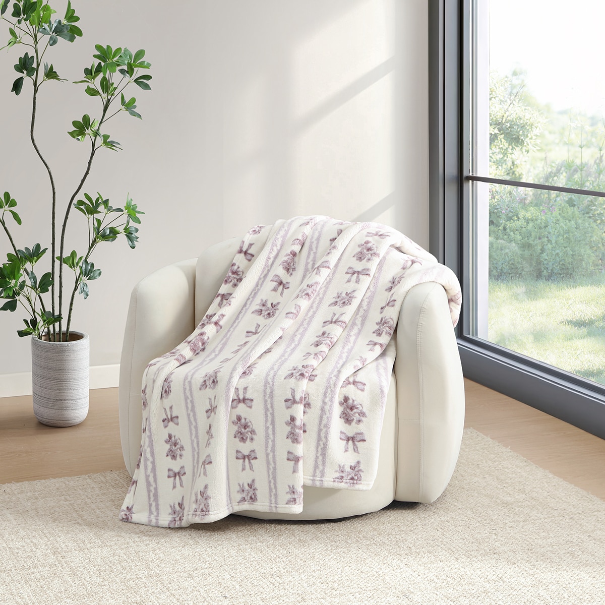 Casual Living 소프트 극세사 담요 152x177cm - 라일락
