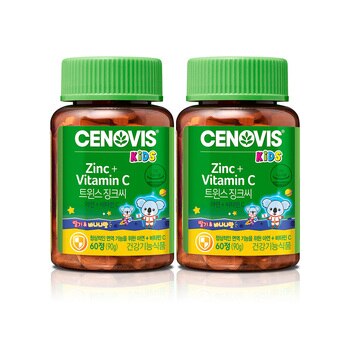 세노비스 키즈 트윈스 징크씨 1500mg x 60정 x 2 세노비스 키즈 트윈스 징크씨 1500mg x 60정 x 2