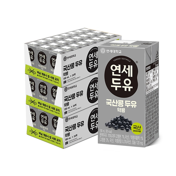 연세 우리콩 두유 약콩 190ml x 72입 연세 우리콩 두유 약콩 190ml x 72입