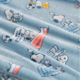Peanuts 벨벳 담요 152 x 177cm - 블루
