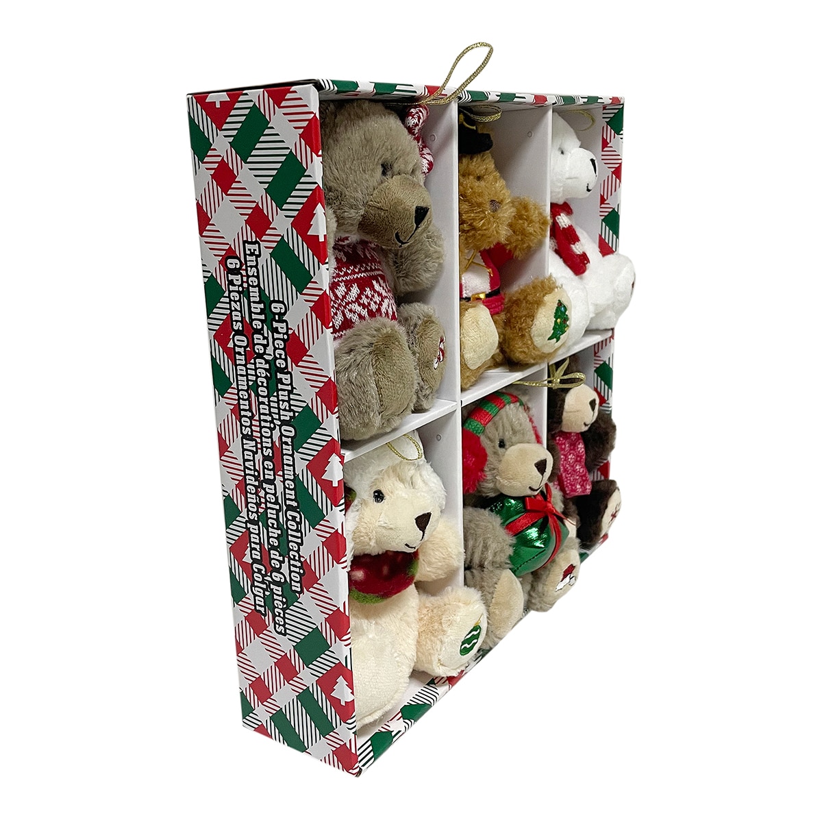 크리스마스 봉제인형 오너먼트 장식 6개 세트 - 세트 1 크리스마스 봉제인형 오너먼트 장식 6개 세트 - 세트 1