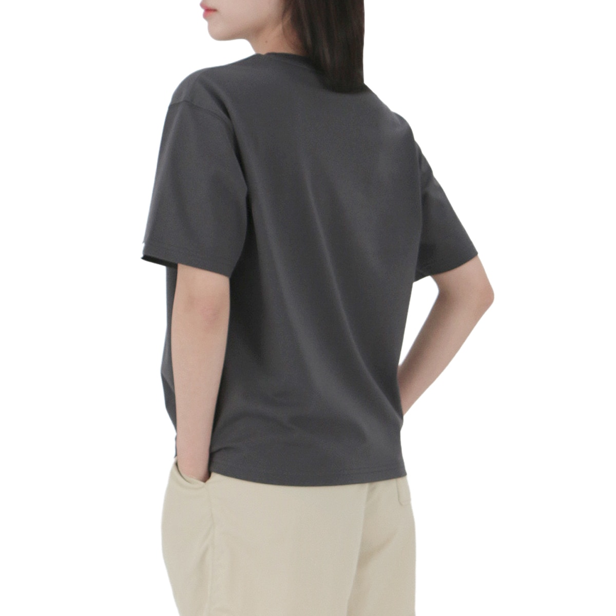 아웃도어 프로덕츠 여성 반소매 티셔츠 - 차콜, M