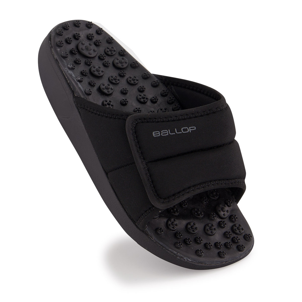 밸롭 성인 뉴 지압 슬리퍼 - 여성 블랙, 250mm