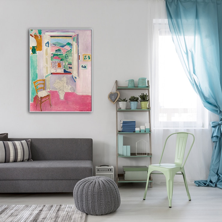 지클레 그림 액자 (80 x 60cm 또는 60 x 80cm) - 앙리 마티스, 열려있는 창문