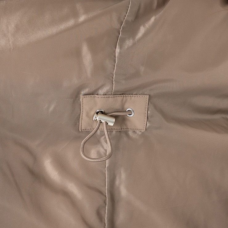 SOUP 여성 롱 다운 재킷 - 다크 베이지, L