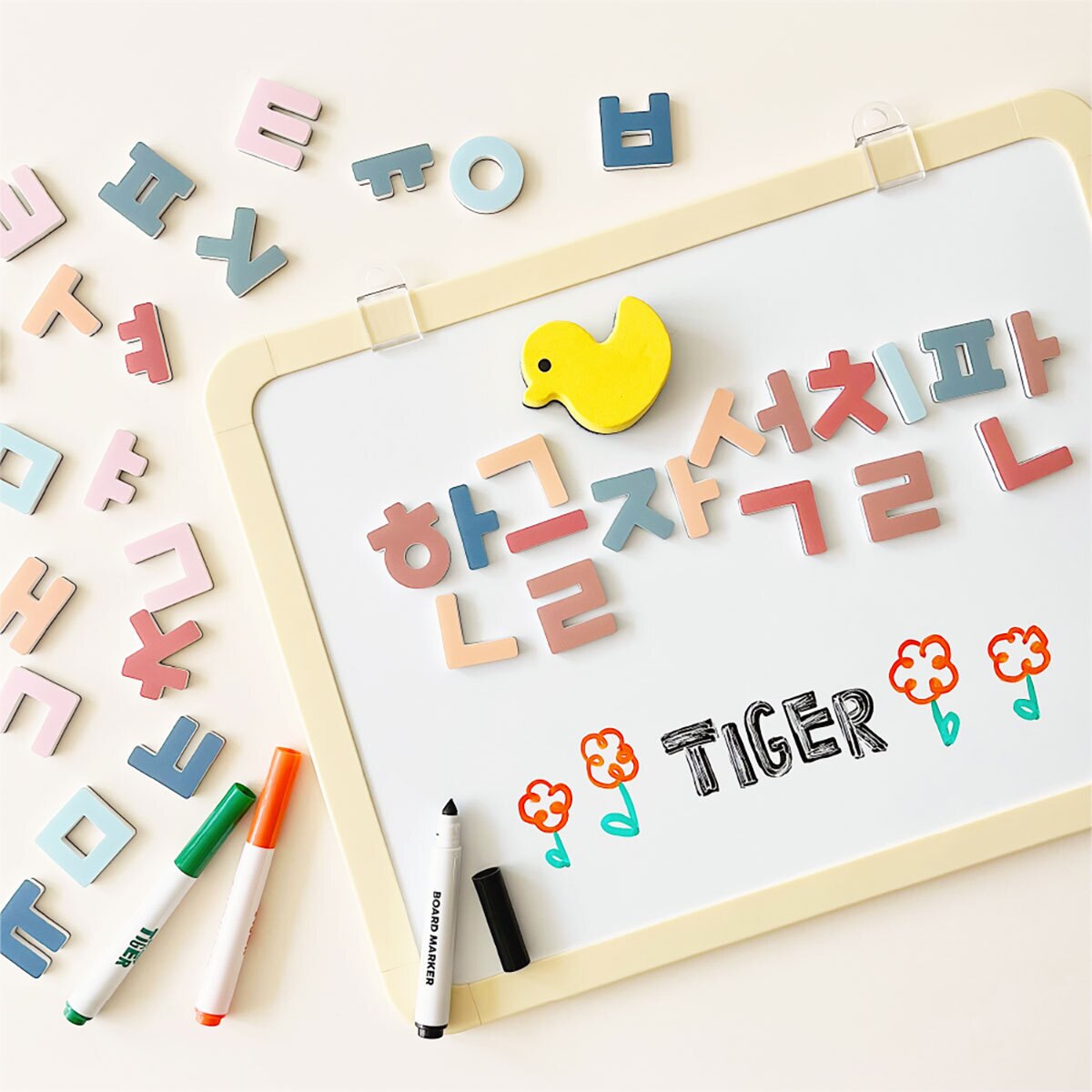 한글 자석 칠판 + 숫자 & 알파벳 자석 세트