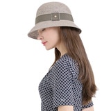 안드레아바나 여성 클로슈 햇 - 그레이