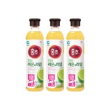 청정원 홍초 레몬 & 라임 900ml x 3 (저당)