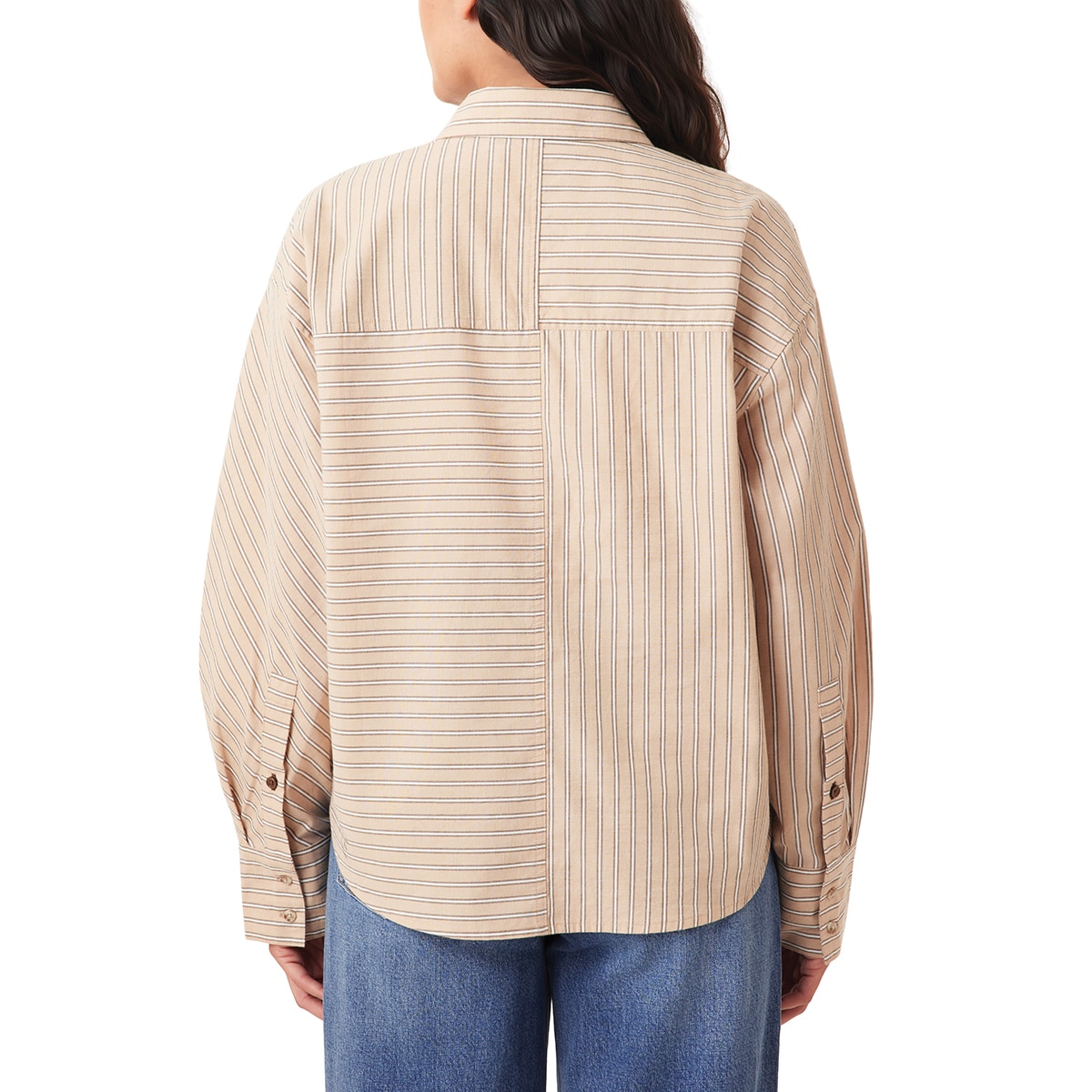 Scotch & Soda 여성 코튼 셔츠 - 브라운, M