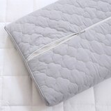 April At Home 고밀도 워싱면 방수 메모리폼 낮은베개 - 그레이