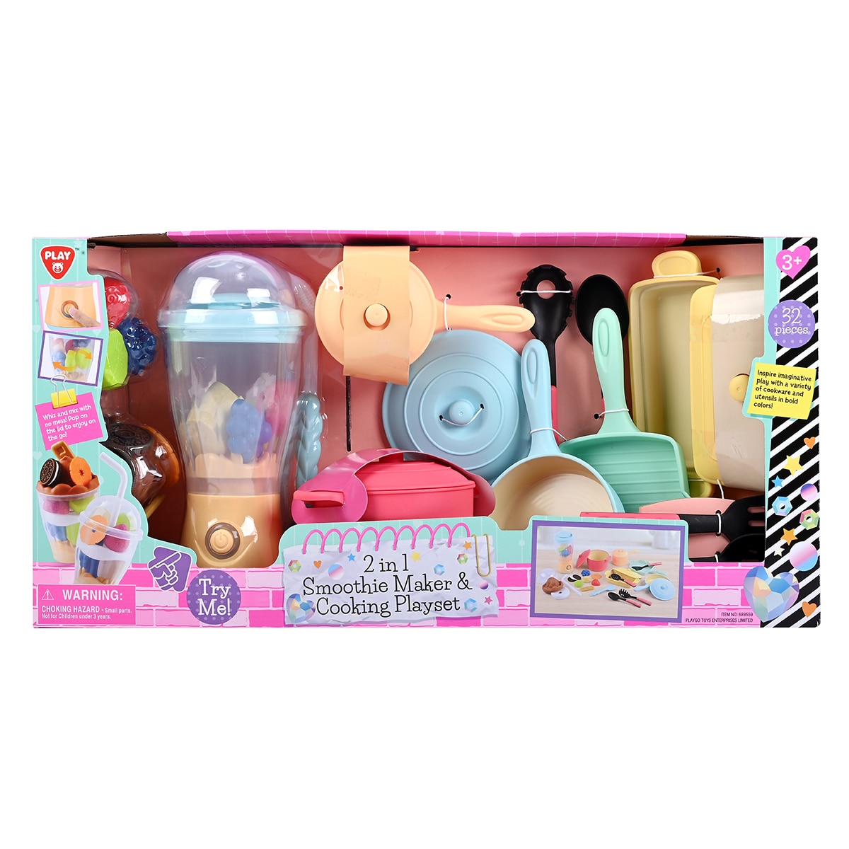 플레이고 2 in 1 스무디 메이커 & 쿠킹 놀이 세트