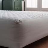 플로티나 방수 누빔 매트리스 커버 - 퀸, 라이트 그레이