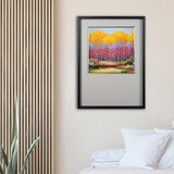 지클레 아트포스터 56x80cm - 환상의 자작나무 숲 II