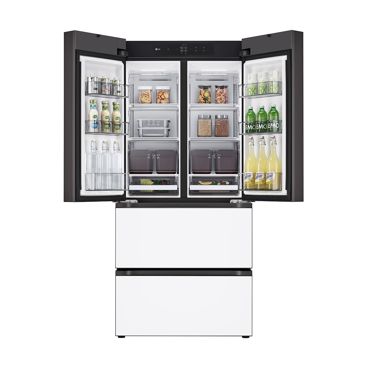 엘지 디오스 AI 오브제컬렉션 김치톡톡 491L- 글라스 에센스화이트