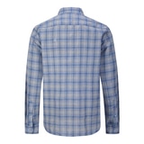 카운테스마라 남성 긴소매 린넨 셔츠 - 블루, M