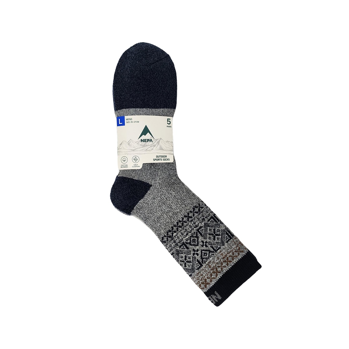 네파 남성 아웃도어 양말 5족 - B