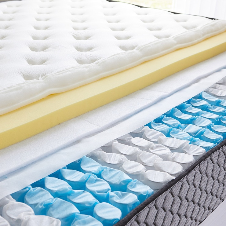 리비니아 필로우탑 롤팩 매트리스 킹 - 그레이