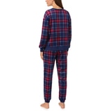 노티카 여성 실키 플리스 파자마 세트 - 레드