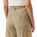 쥬시꾸뛰르 여성 와이드 밴딩 팬츠 - 베이지, L