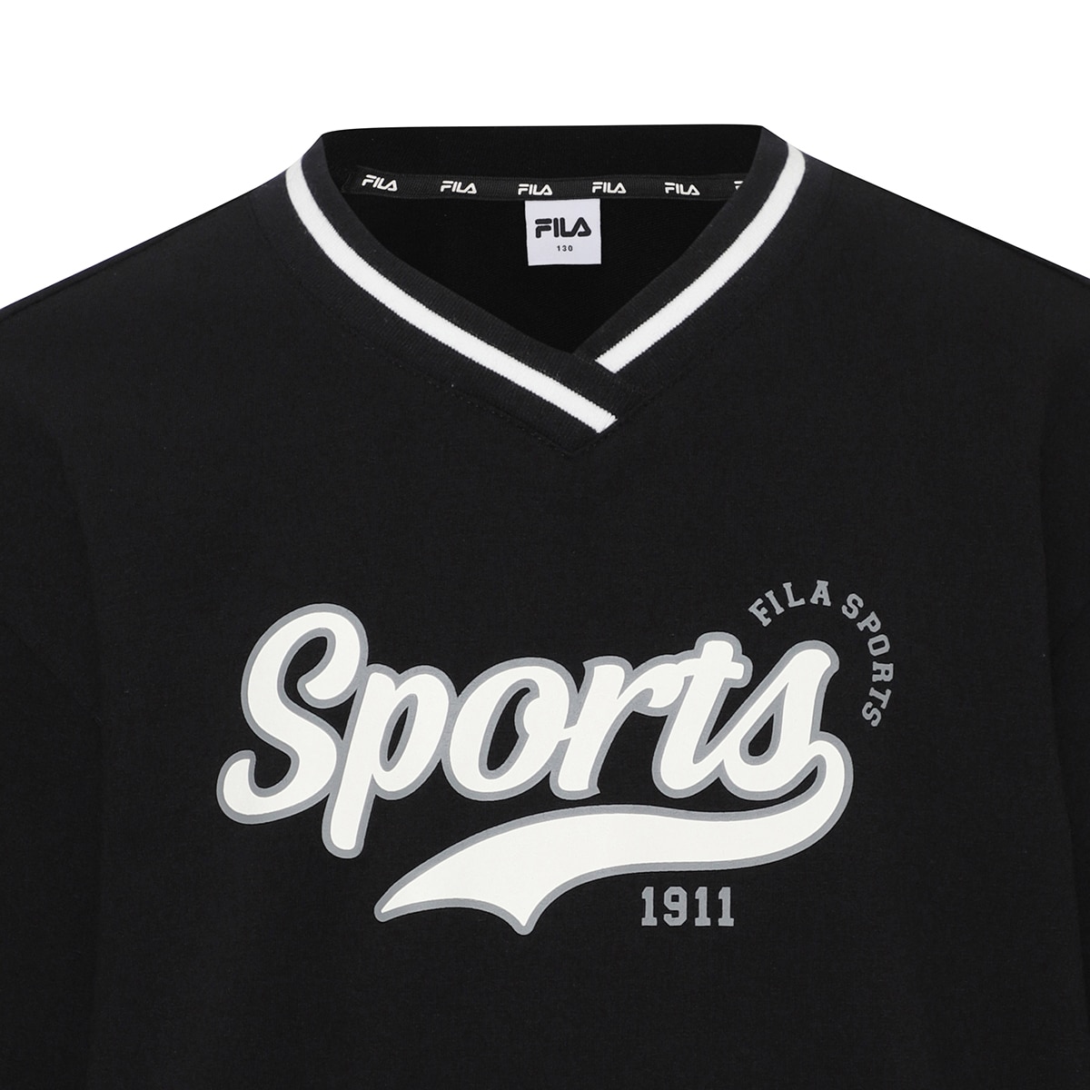 휠라 키즈 상하의 세트 - 블랙, 145