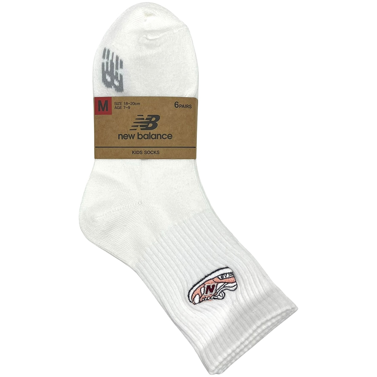 뉴발란스 여아동 양말 6족 - A팩, L(20~22cm)