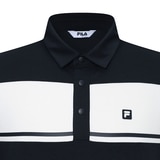 휠라 골프 남성 긴팔 폴로티 - 다크네이비