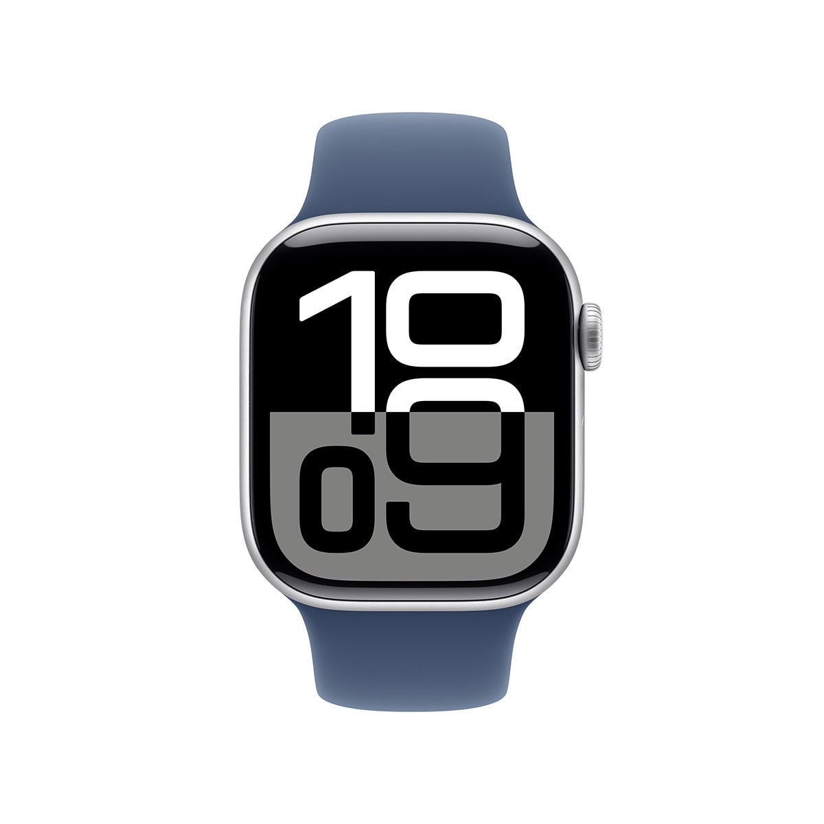 Apple 워치 10 42mm 실버 데님 스포츠 밴드 - S/M