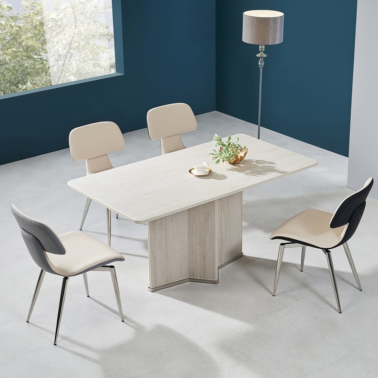 더리치 회전 4인 세라믹 식탁세트 1500